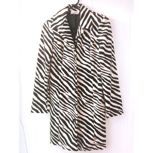 Ladies Zebra print jacket SZ Medium